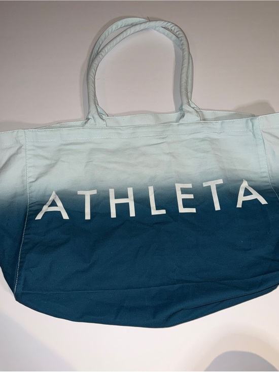 Athleta Handbags - Athleta Ombre Teal to Light Blue Canvas Tote